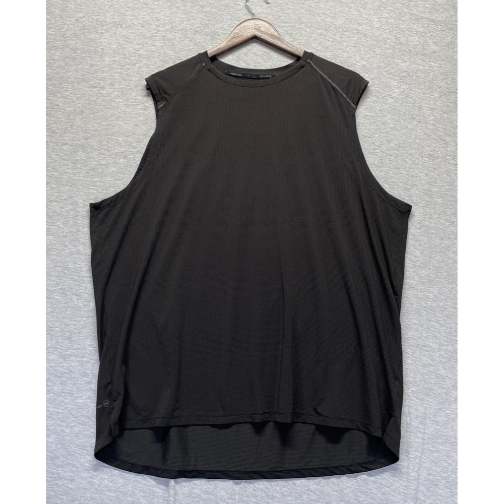 Russell Dri-Power 360 Tank Top Mens XL Dark Brown Logo Moisture Wicking Athletic